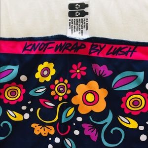 Knot Wrap By Lush Floral Print Scarf